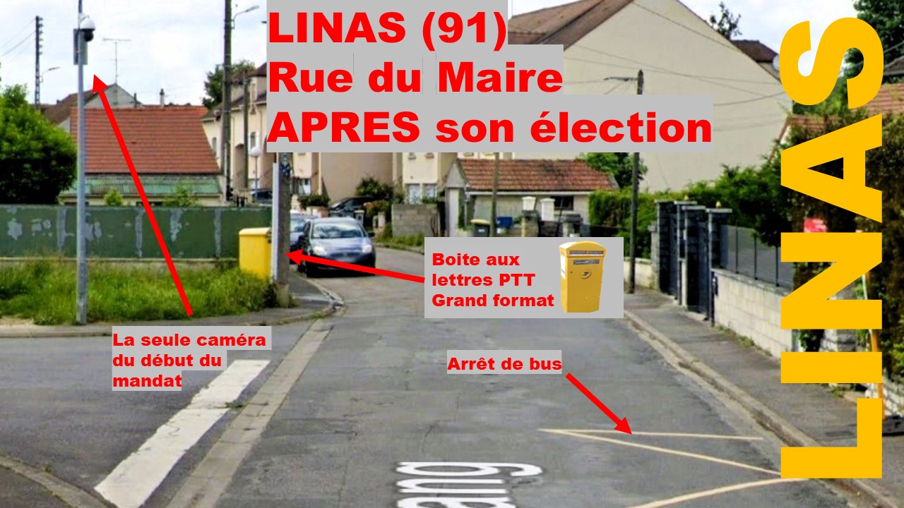 Le second centre-ville de Linas c’est ici : La rue du maire.