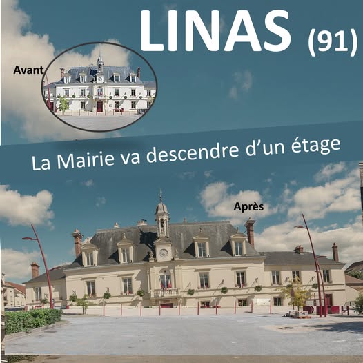 La mairie de Linas va descendre d’un étage