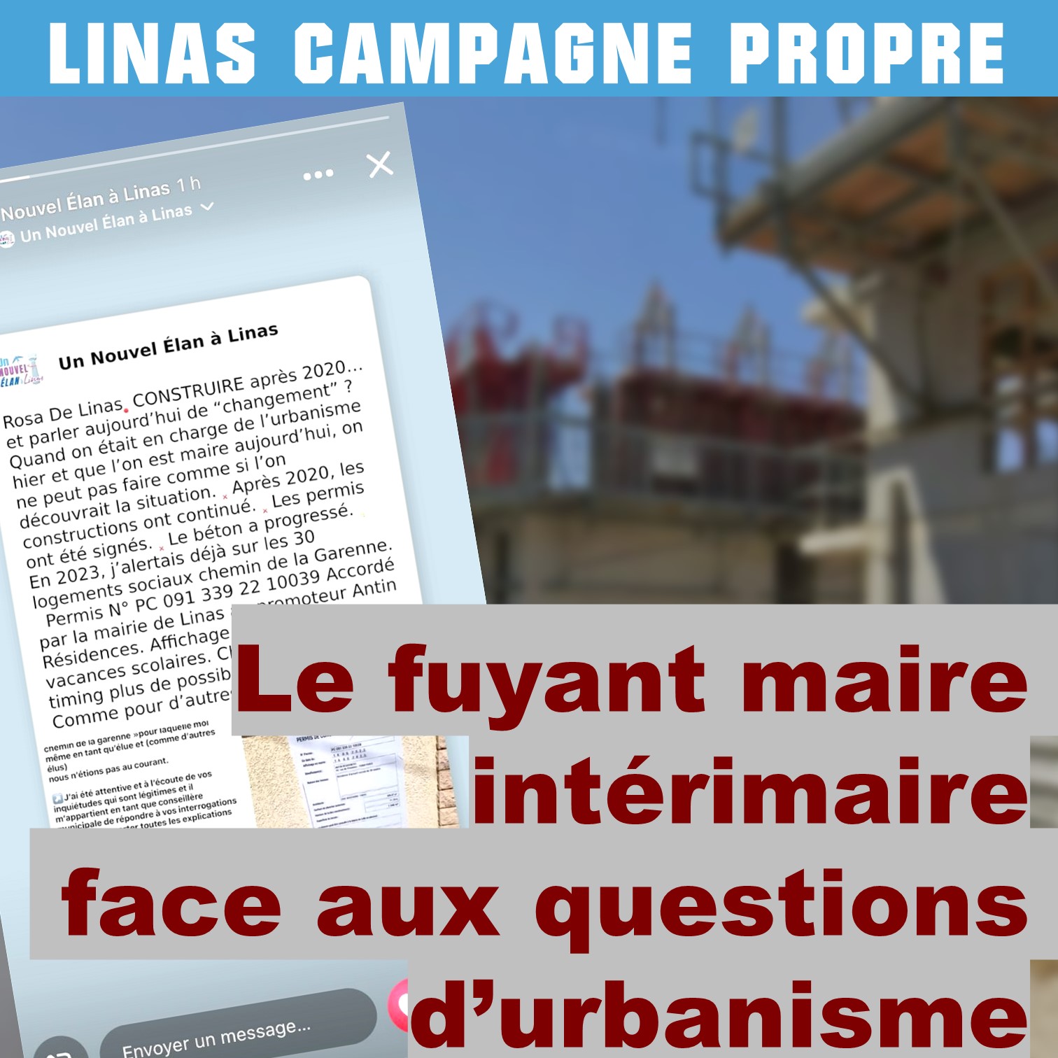 Campagne Propre : la municipalité refuse de communiquer les informations d&rsquo;urbanisme
